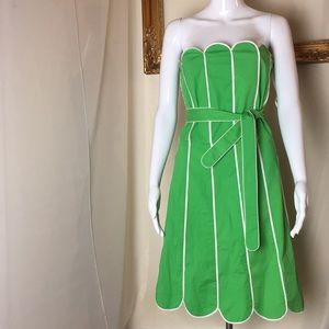 Vintage Ts Dixin Scalloped Dress